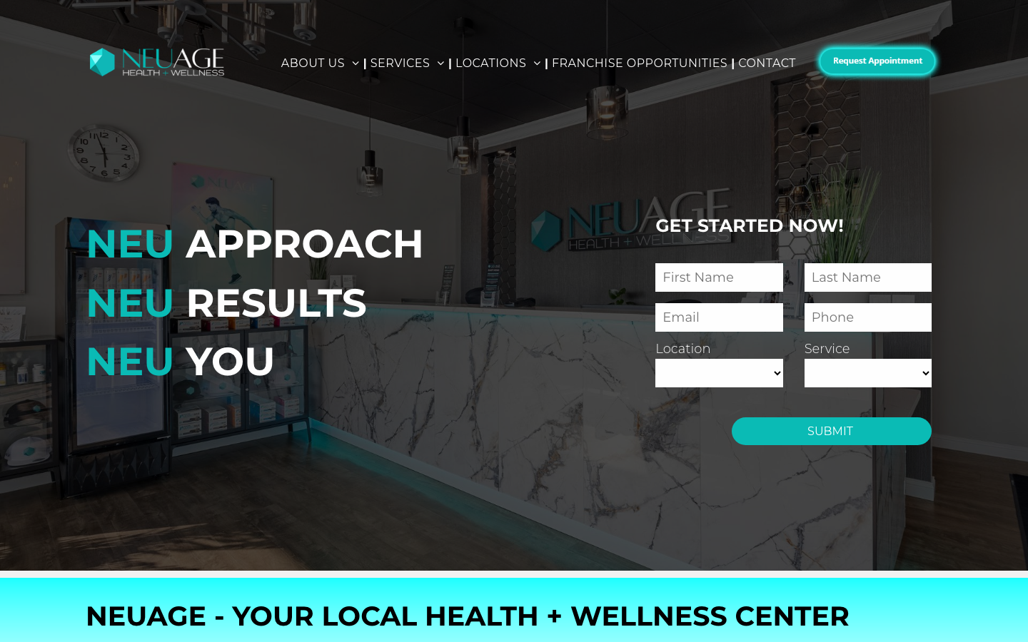 NEUAGE original Duda website